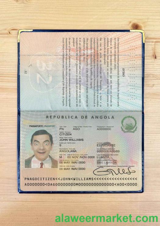 Angola passport photo look